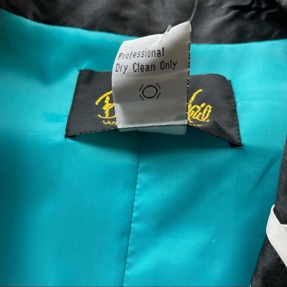 Bob Mackie Qvc Blazer Jacket Blue Size Large Oversized Funky Formal Statement - Picture 6 of 10